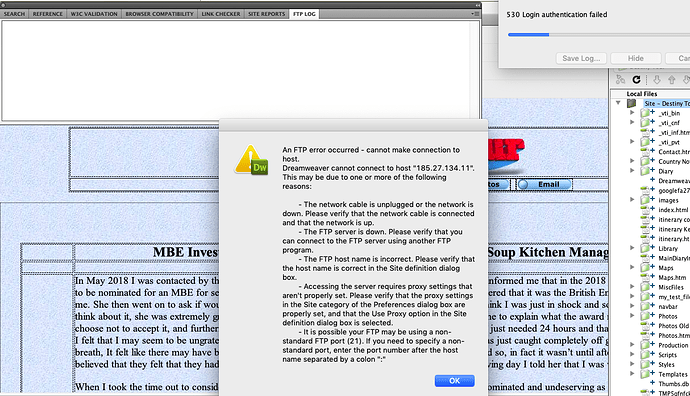 FTP Log Test - Main Connection