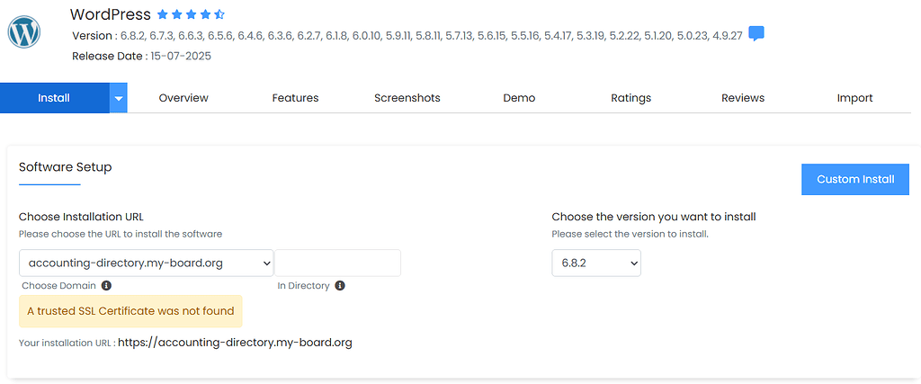 SSL certificate expired for my board org Hosting Support
