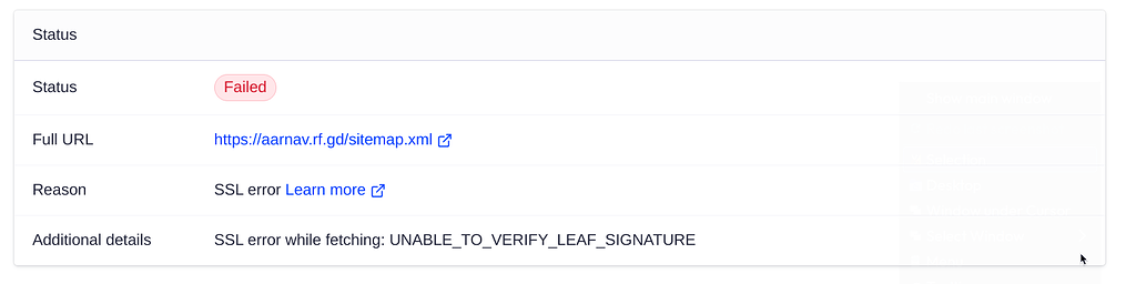 SSL Error - Hosting Support - InfinityFree Forum
