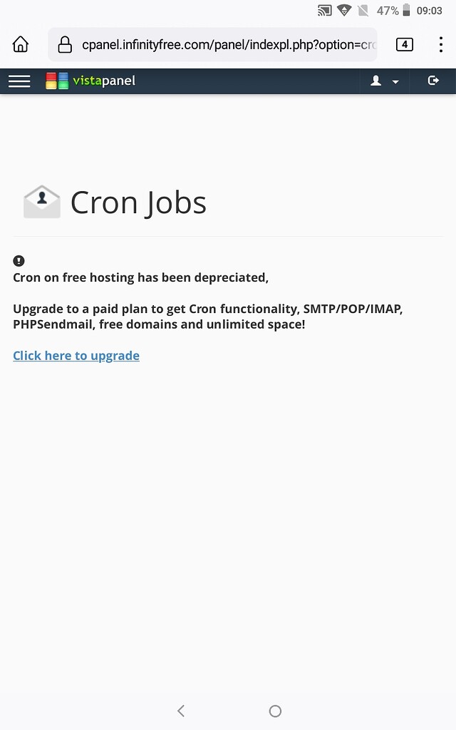 Cron jobs is not working Hosting Support InfinityFree Forum