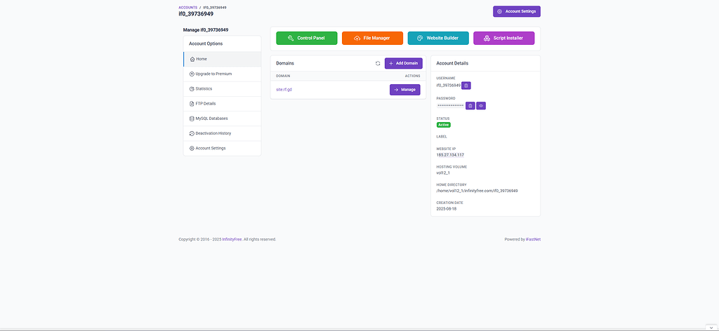 No dark mode? - Hosting Support - InfinityFree Forum