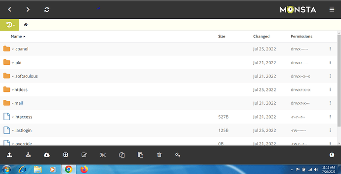 Root page screenshot