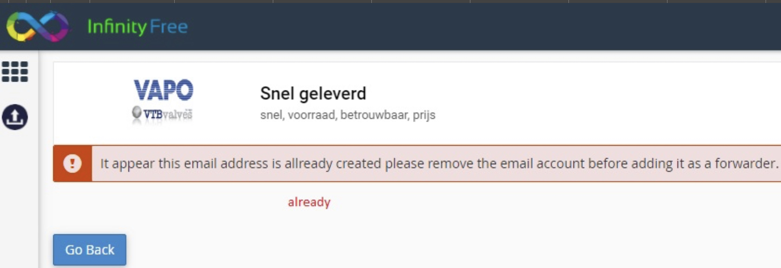 I have found a bug - Informal - InfinityFree Forum