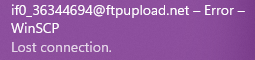 Ftp Error after finish - Hosting Support - InfinityFree Forum