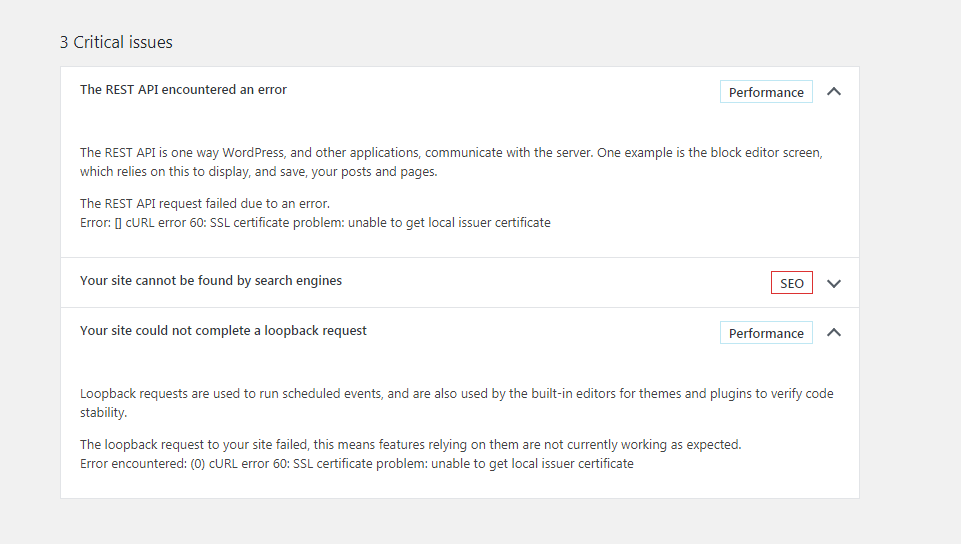 Updating failed. the response is not a valid json response - Hosting ...