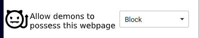 demon webpage permissions